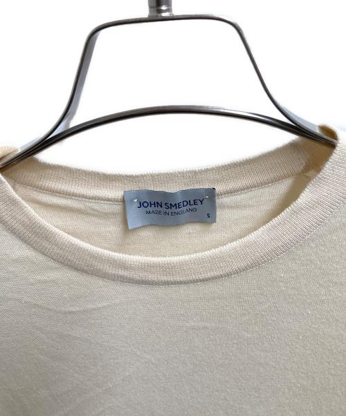 JOHN SMEDLEY（ジョンスメドレー）JOHN SMEDLEY (ジョンスメドレー) 半袖ニット ベージュ サイズ:Sの古着・服飾アイテム