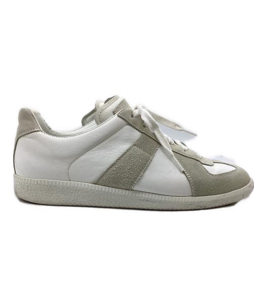 Maison Margiela（メゾンマルジェラ）Maison Margiela (メゾンマルジェラ) REPLICA German Trainer / レプリカ ジャーマントレーナー / 22 ホワイト サイズ:42の古着・服飾アイテム