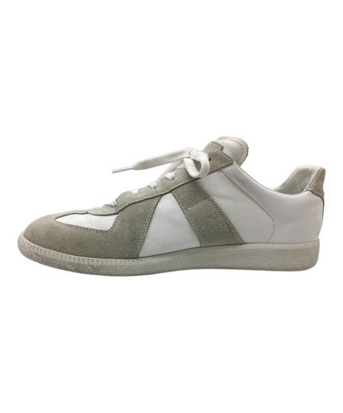 Maison Margiela（メゾンマルジェラ）Maison Margiela (メゾンマルジェラ) REPLICA German Trainer / レプリカ ジャーマントレーナー / 22 ホワイト サイズ:42の古着・服飾アイテム