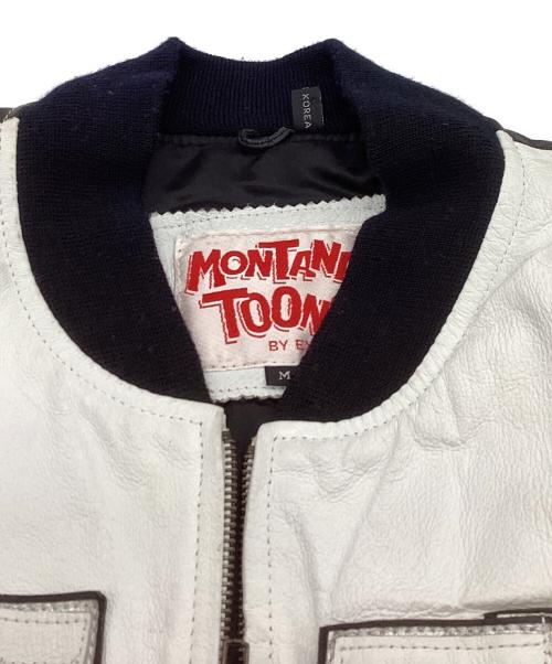 MONTANA TOONS（モンタナトゥーンズ）MONTANA TOONS (モンタナトゥーンズ) BETTT BOOP レザージャケット ホワイト サイズ:Mの古着・服飾アイテム