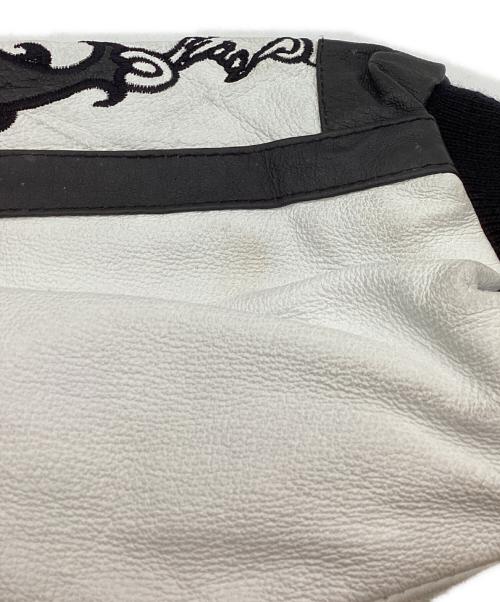 MONTANA TOONS（モンタナトゥーンズ）MONTANA TOONS (モンタナトゥーンズ) BETTT BOOP レザージャケット ホワイト サイズ:Mの古着・服飾アイテム