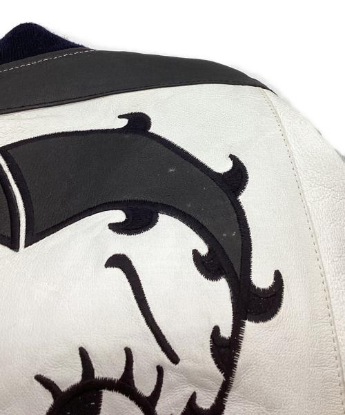 MONTANA TOONS（モンタナトゥーンズ）MONTANA TOONS (モンタナトゥーンズ) BETTT BOOP レザージャケット ホワイト サイズ:Mの古着・服飾アイテム