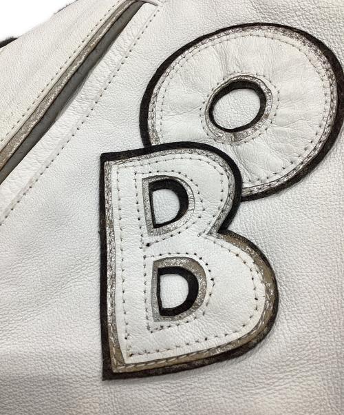 MONTANA TOONS（モンタナトゥーンズ）MONTANA TOONS (モンタナトゥーンズ) BETTT BOOP レザージャケット ホワイト サイズ:Mの古着・服飾アイテム