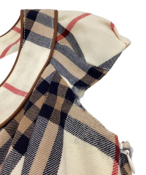 BURBERRY BLUE LABEL（バーバリー ブルー レーベル）BURBERRY BLUE LABEL (バーバリー ブルー レーベル) チェックワンピース　/　FMF42-580-02 ブラウン サイズ:36の古着・服飾アイテム