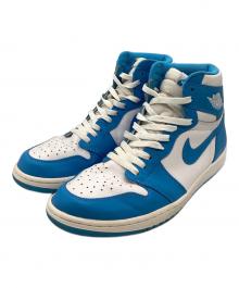 NIKE（ナイキ）の古着「Air Jordan 1 Retro High "UNC" / エアジョーダン1 レトロ ハイ "UNC"/ 555088-117」｜ホワイト×ブルー