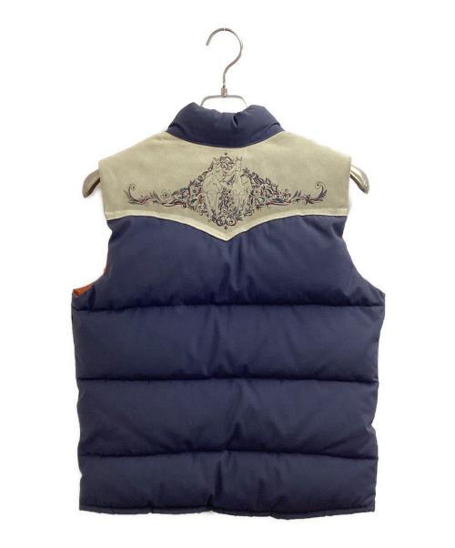 WILLIAM BARRY（ウィリアムバリー）WILLIAM BARRY (ウィリアムバリー) 切替ダウンベスト ネイビー サイズ:Ｍの古着・服飾アイテム