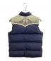 WILLIAM BARRY (ウィリアムバリー) 切替ダウンベスト ネイビー サイズ:Ｍ：7000円
