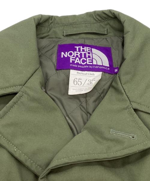THE NORTHFACE PURPLELABEL（ザ・ノースフェイス パープルレーベル）THE NORTHFACE PURPLELABEL BEAMS (ビームス) 別注 65/35 Insulation Soutien Coller Coat / 中綿ステンカラーコート / NY2951N グリーン サイズ:Mの古着・服飾アイテム