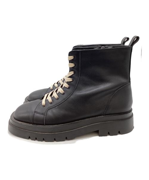 CTHY（シティ）CTHY (シティ) DOUBLE SOLE LETHER BOOTS / ワークブーツ ブラック サイズ:2の古着・服飾アイテム
