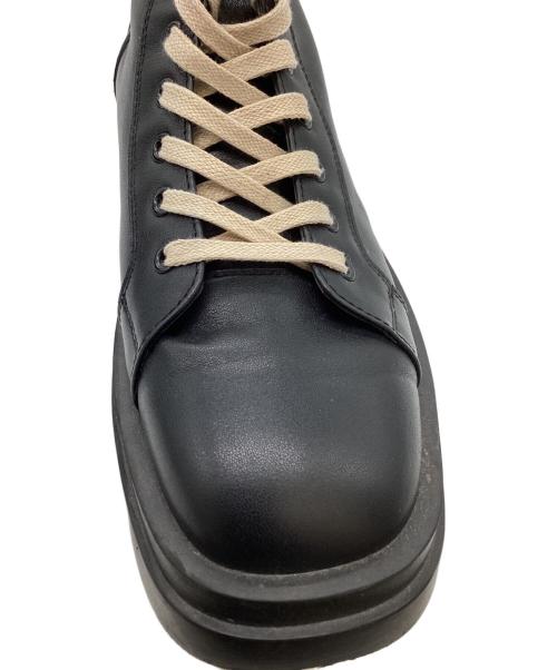 CTHY（シティ）CTHY (シティ) DOUBLE SOLE LETHER BOOTS / ワークブーツ ブラック サイズ:2の古着・服飾アイテム