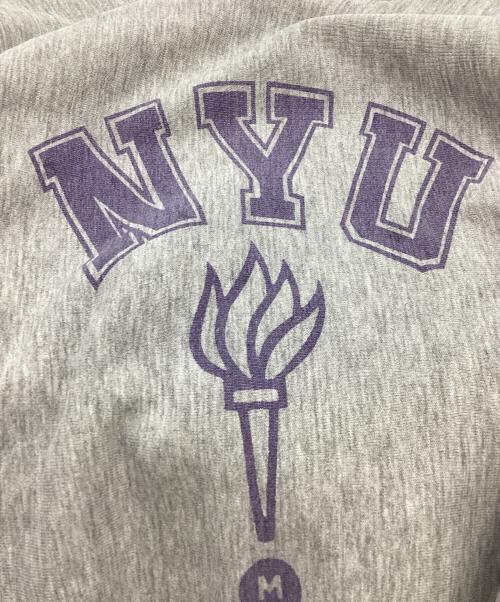 Champion（チャンピオン）Champion (チャンピオン) NYU リバースウィーブスウェット / トリコタグ前期 / 80s / USA製  グレー サイズ:Mの古着・服飾アイテム