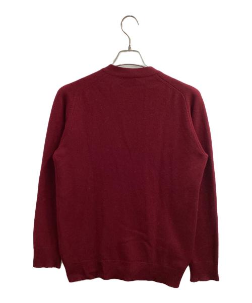 Cashmere by Pringle（プリングル）Cashmere by Pringle (プリングル) カーディガン / カシミヤカーディガン /  黒タグ / 60s～70s レッド サイズ:38の古着・服飾アイテム