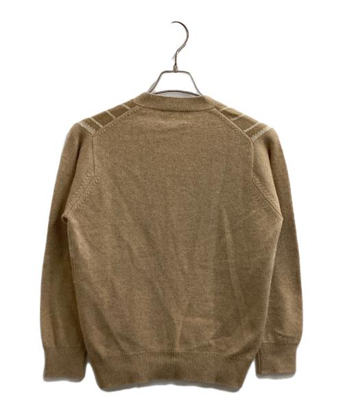 Pringle（プリングル）Pringle (プリングル) カシミヤカーディガン / スコットランド製 / 70s~ ベージュ サイズ:36の古着・服飾アイテム