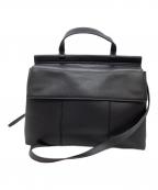 TORY BURCHトリーバーチ）の古着「Block T Top Handle Satchel / ブラック T トップ ハンドルサッチェル / 10005607」｜ブラック