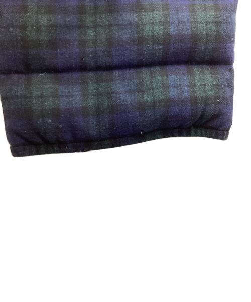 THE NORTHFACE PURPLELABEL（ザ・ノースフェイス パープルレーベル）THE NORTHFACE PURPLELABEL Harris Tweed (ハリスツイード) Check Pattern Wool Down Vest / ダウンベスト / ND2976N グリーン サイズ:Mの古着・服飾アイテム