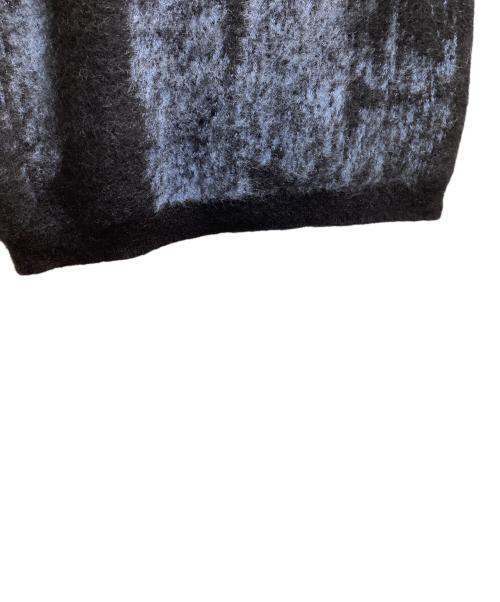 YOKE（ヨーク）YOKE (ヨーク) JACQUARD MOHAIR SWEATER　YK24FW0815S ブラック×ブルー サイズ:3の古着・服飾アイテム