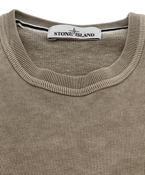 STONE ISLAND（ストーンアイランド）STONE ISLAND (ストーンアイランド) Garment Dyed Sweatshirt 661565360 ベージュ サイズ:Sの古着・服飾アイテム