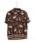 POLO RALPH LAURENポロ・ラルフローレン）の古着「オープンカラーシャツ / CLASSIC FIT」｜ブラウン