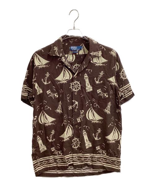 POLO RALPH LAUREN（ポロ・ラルフローレン）POLO RALPH LAUREN (ポロ・ラルフローレン) オープンカラーシャツ / CLASSIC FIT ブラウン サイズ:Sの古着・服飾アイテム