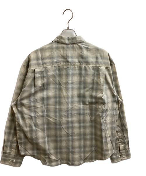 coor（クアー）coor (クアー) ORGANIC COTTON OMBRE CHECK SHIRT　/　GKG-25260　/　韓国発ブランド　/　未使用品 グレー サイズ:M 未使用品の古着・服飾アイテム