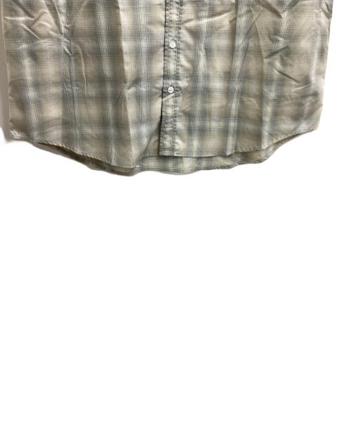 coor（クアー）coor (クアー) ORGANIC COTTON OMBRE CHECK SHIRT　/　GKG-25260　/　韓国発ブランド　/　未使用品 グレー サイズ:M 未使用品の古着・服飾アイテム