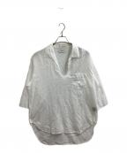 MARKAマーカ）の古着「SKIPPER SHIRT ORGANIC COTTON LOAN / オーガニックコットンローン スキッパーシャツ /  24SS / M24A-10SH02B」｜ホワイト