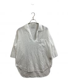 MARKA（マーカ）の古着「SKIPPER SHIRT ORGANIC COTTON LOAN / オーガニックコットンローン スキッパーシャツ /  24SS / M24A-10SH02B」｜ホワイト