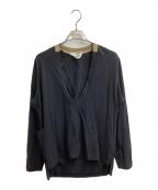 SUNSEAサンシー）の古着「DEEP VPOLO SWEATER　/　18S010」｜ブラック