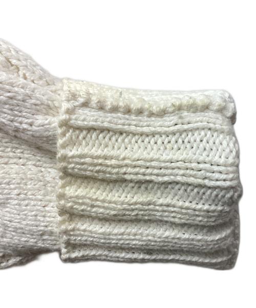 POLO RALPH LAUREN（ポロ・ラルフローレン）POLO RALPH LAUREN (ポロ・ラルフローレン) チルデンニット　/　HAND KNIT ホワイト サイズ:Lの古着・服飾アイテム