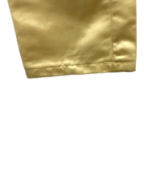 RAF SIMONS（ラフシモンズ）RAF SIMONS (ラフシモンズ) サテン ロング ミリタリー カーゴパンツ　/　182-327　/　AW18/19 ゴールド サイズ:44の古着・服飾アイテム