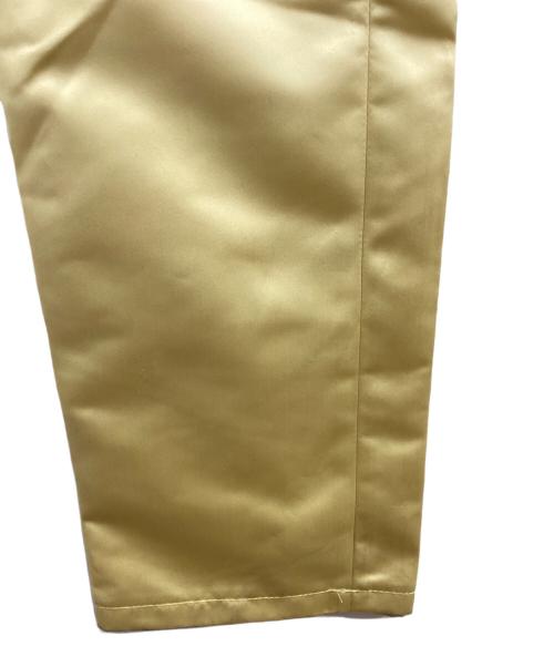 RAF SIMONS（ラフシモンズ）RAF SIMONS (ラフシモンズ) サテン ロング ミリタリー カーゴパンツ　/　182-327　/　AW18/19 ゴールド サイズ:44の古着・服飾アイテム