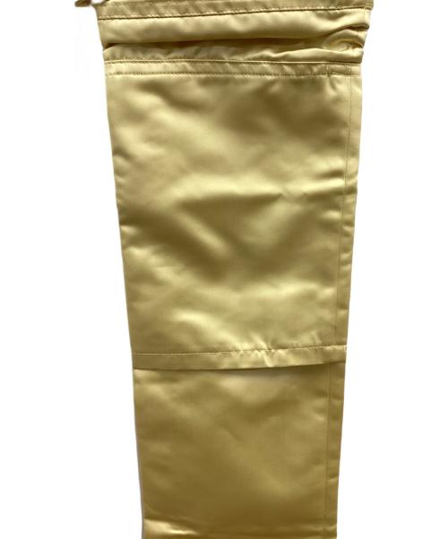 RAF SIMONS（ラフシモンズ）RAF SIMONS (ラフシモンズ) サテン ロング ミリタリー カーゴパンツ　/　182-327　/　AW18/19 ゴールド サイズ:44の古着・服飾アイテム