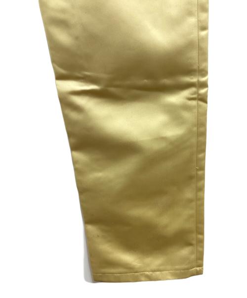 RAF SIMONS（ラフシモンズ）RAF SIMONS (ラフシモンズ) サテン ロング ミリタリー カーゴパンツ　/　182-327　/　AW18/19 ゴールド サイズ:44の古着・服飾アイテム