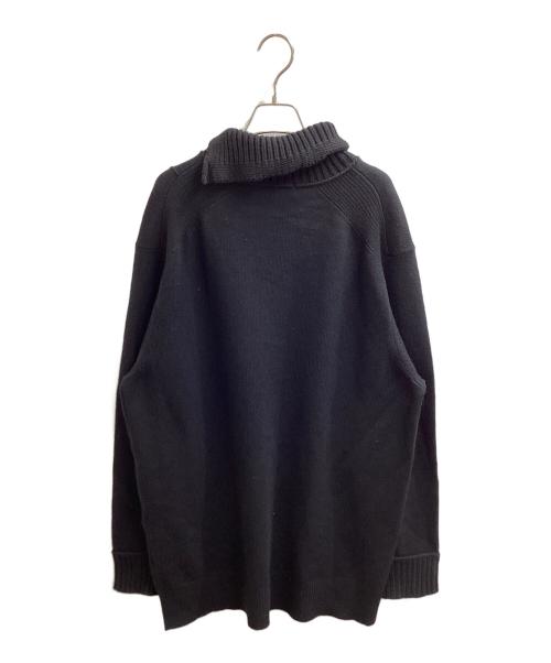 Yohji Yamamoto pour homme（ヨウジヤマモト プールオム）Yohji Yamamoto pour homme (ヨウジヤマモト プールオム) Deformed Neckline Turtle Knit　H0-K23-186　 24AW ブラック サイズ:3の古着・服飾アイテム