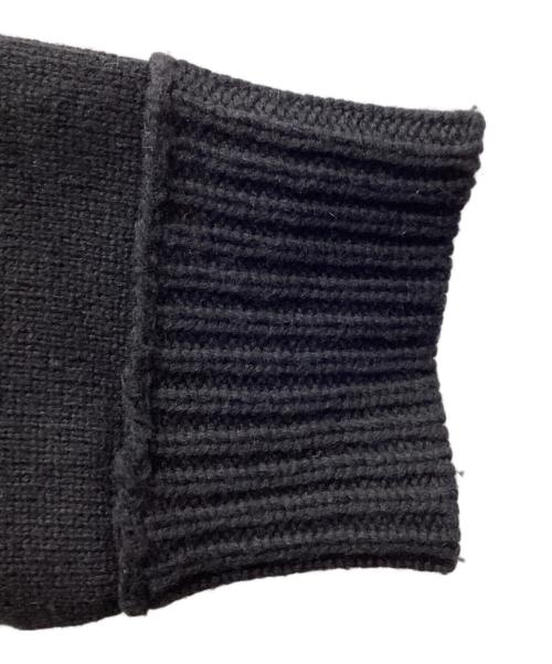 Yohji Yamamoto pour homme（ヨウジヤマモト プールオム）Yohji Yamamoto pour homme (ヨウジヤマモト プールオム) Deformed Neckline Turtle Knit　H0-K23-186　 24AW ブラック サイズ:3の古着・服飾アイテム