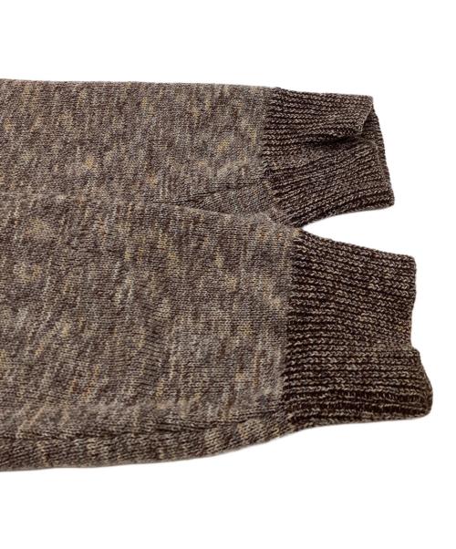 Maison Margiela（メゾンマルジェラ）Maison Margiela (メゾンマルジェラ) Vネックニット / ここのえ期 / イタリア製 / 30 HA003 ブラウン サイズ:Sの古着・服飾アイテム