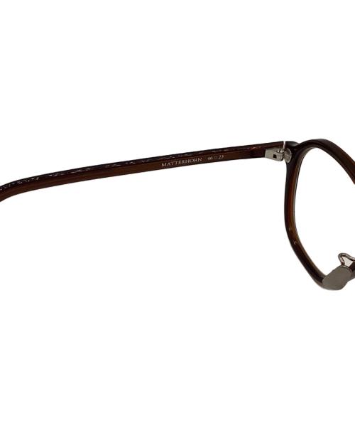 Ayame（アヤメ）Ayame (アヤメ) 伊達眼鏡 / 	MATTERHORN ブラウン サイズ:46□23の古着・服飾アイテム