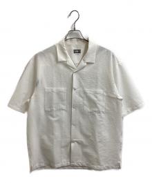 THE NORTH FACE（ザ ノース フェイス）の古着「ショートスリーブメッシュシャツ / S/S SEERSUCKER SHIRT / NR22360」｜ホワイト