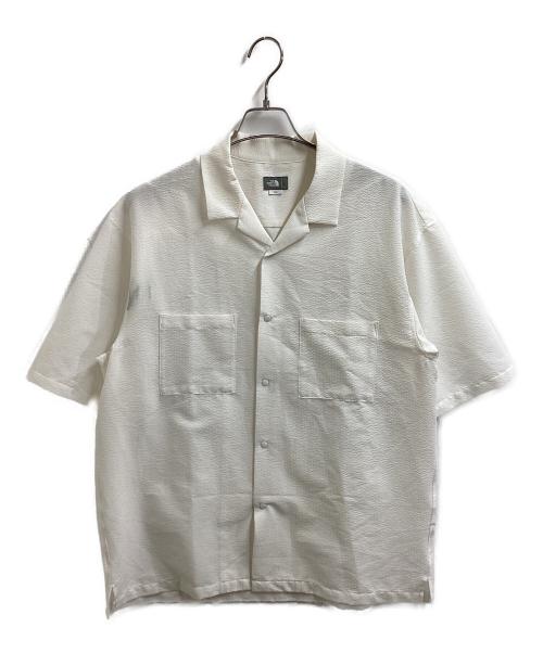THE NORTH FACE（ザ ノース フェイス）THE NORTH FACE (ザ ノース フェイス) ショートスリーブメッシュシャツ / S/S SEERSUCKER SHIRT / NR22360 ホワイト サイズ:Lの古着・服飾アイテム