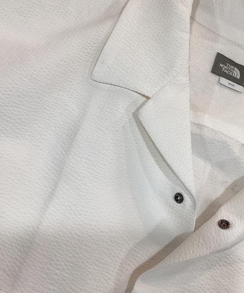 THE NORTH FACE（ザ ノース フェイス）THE NORTH FACE (ザ ノース フェイス) ショートスリーブメッシュシャツ / S/S SEERSUCKER SHIRT / NR22360 ホワイト サイズ:Lの古着・服飾アイテム