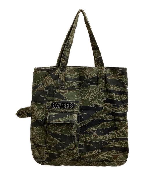 hysterics（ヒステリックス）hysterics (ヒステリックス) タイガーストライプカモ トートバッグ グリーンの古着・服飾アイテム
