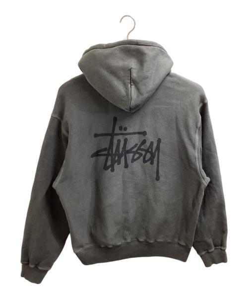 stussy（ステューシー）stussy　 (ステューシー) Basic Stussy Hoodie Pigment Dyed / ピグメントダイ プルオーバーパーカー / 25AW  グレー サイズ:XLの古着・服飾アイテム