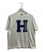 HUMAN MADEヒューマンメイド）の古着「Hロゴ Tシャツ」｜ホワイト