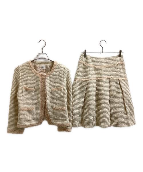 INGEBORG（インゲボルグ）INGEBORG (インゲボルグ) ツイードセットアップ / P0233FJ56 アイボリー サイズ:11の古着・服飾アイテム