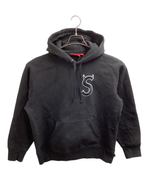 SUPREME（シュプリーム）Supreme (シュプリーム) 22AW S LOGO HOODED SWEATSHIRT / S ロゴ フーディー スウェットシャツ / ツノロゴ ブラック サイズ:Sの古着・服飾アイテム