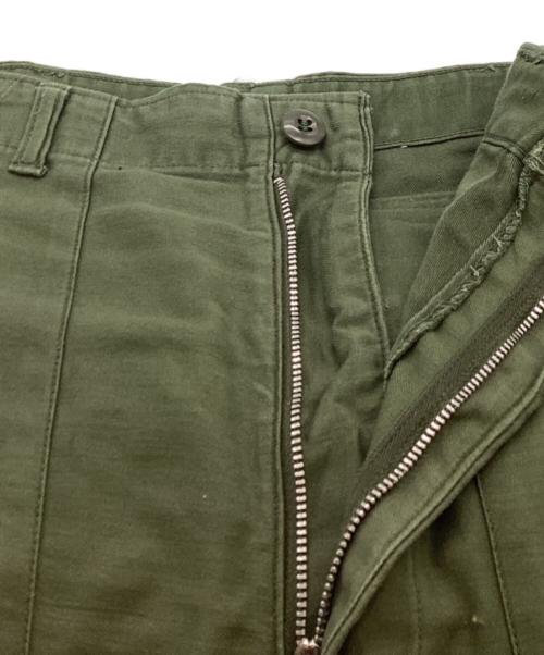 不明（フメイ）不明 (不明) ベイカーパンツ / 推定70s prentice ジッパー オリーブ サイズ:不明の古着・服飾アイテム