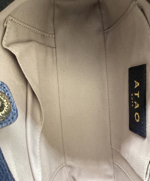 ATAO（アタオ）ATAO (アタオ) Leather Shoulder Bag / レザーショルダーバッグ ネイビーの古着・服飾アイテム