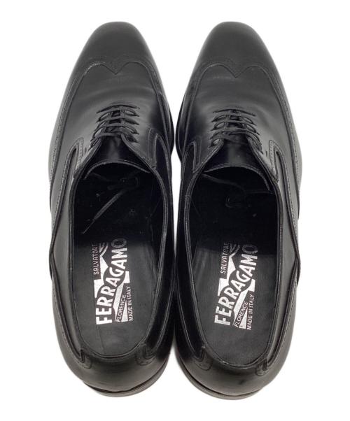 Salvatore Ferragamo（サルヴァトーレ フェラガモ）Salvatore Ferragamo (サルヴァトーレ フェラガモ) ウィングチップシューズ / UG78431 ブラック サイズ:8 1/2の古着・服飾アイテム