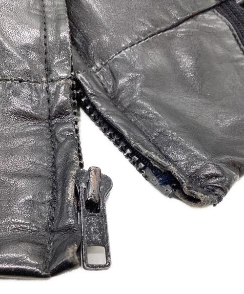 CASABLANCA LEATHER（カサブランカレザー）CASABLANCA LEATHER (カサブランカレザー) レザージャケット ブラック サイズ:44の古着・服飾アイテム