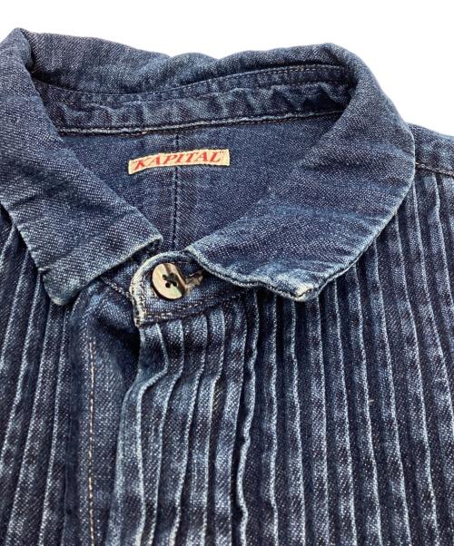 KAPITAL（キャピタル）KAPITAL (キャピタル) シャツデニムピンタックシャツワンピース インディゴ サイズ:1の古着・服飾アイテム